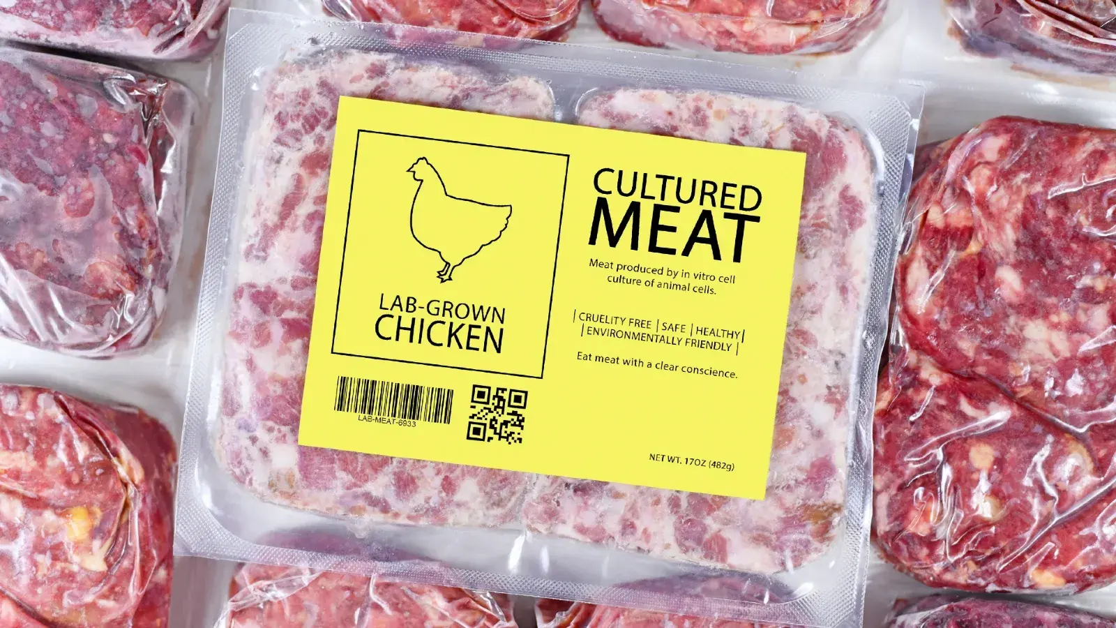 lab-grown meat: Lab-grown meat production process in a controlled environment.