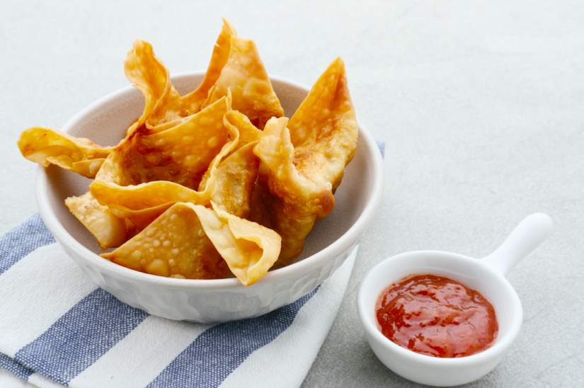 Pangsit Goreng Ayam dalam Berbagai Hidangan